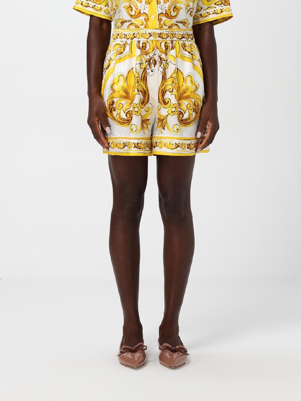 Giglio Pantaloncino Baroque Dolce & Gabbana in seta stampata