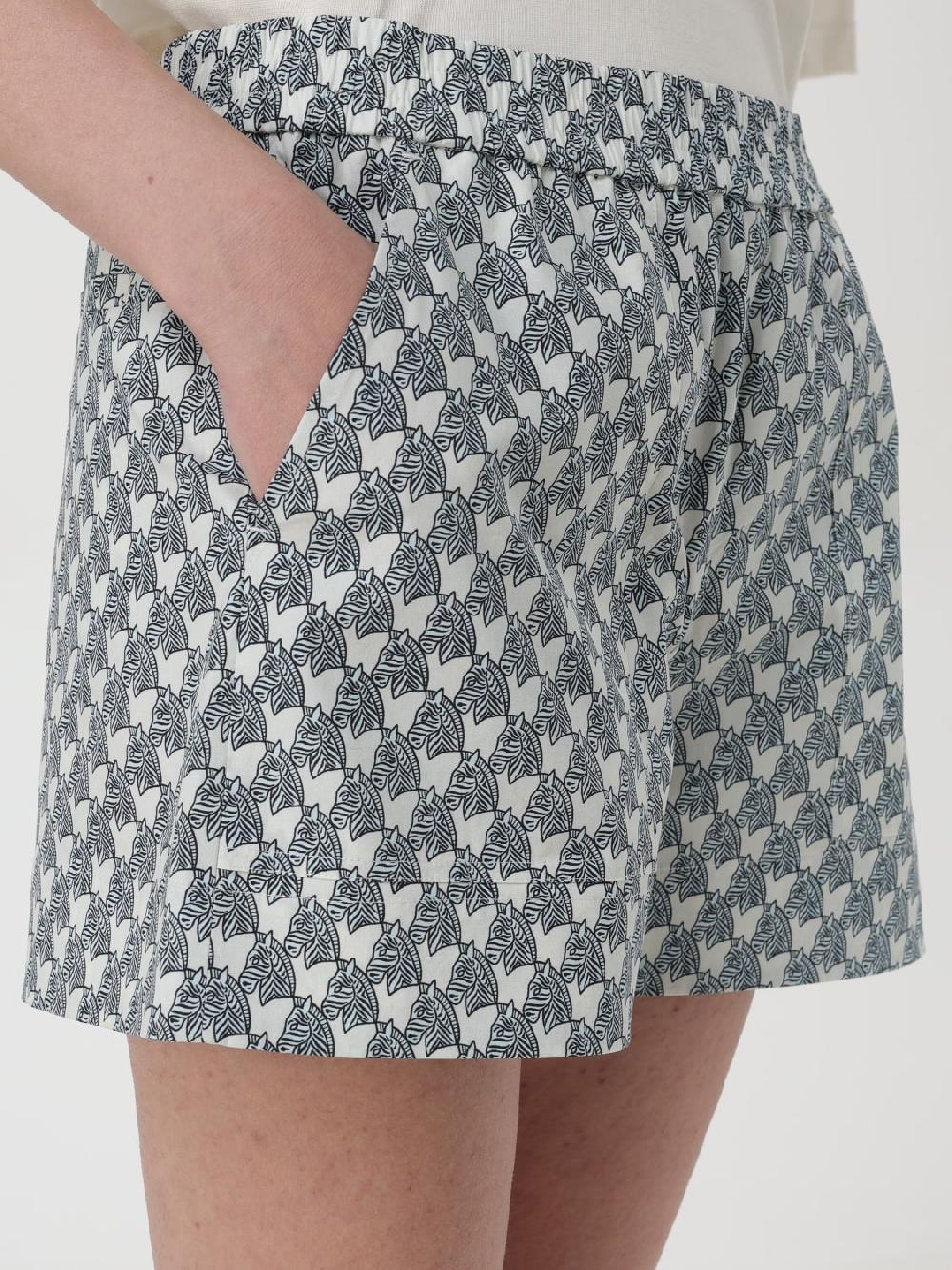 Giglio Pantaloncino Di Cotone A Fantasia Zebra Tory Burch