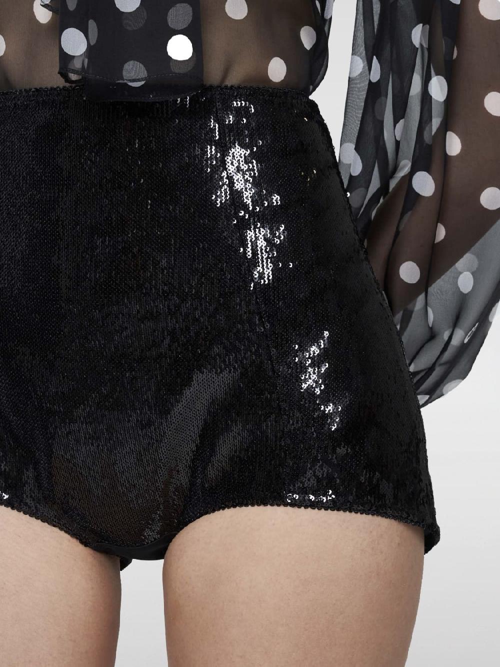 Giglio Pantaloncino Dolce & Gabbana In Tessuto Paillettato