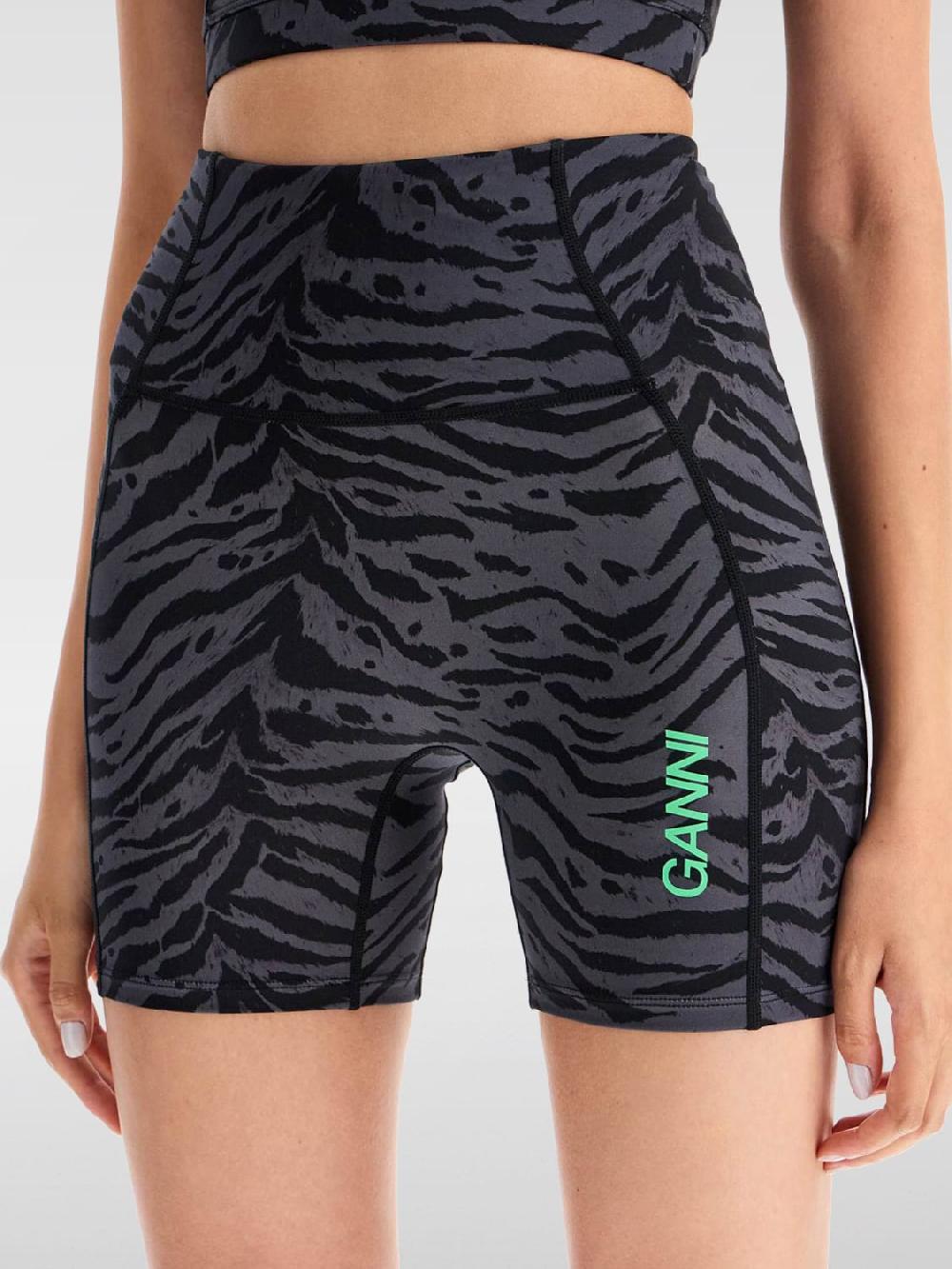 Giglio Pantaloncino Ganni In Tessuto Tecnico Elasticizzato
