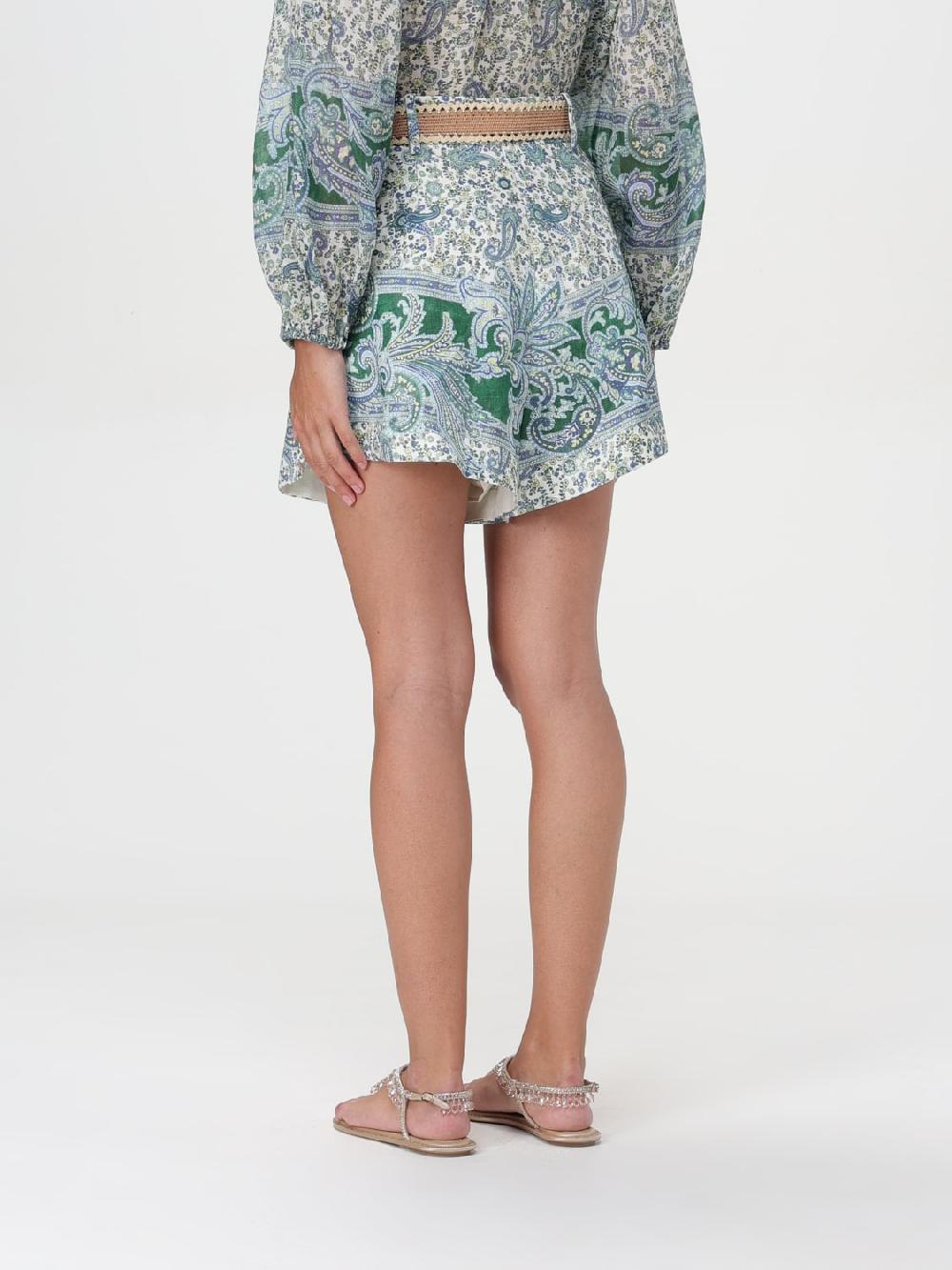 Giglio Pantaloncino Ottie Tuck Paisley Zimmermann Di Lino