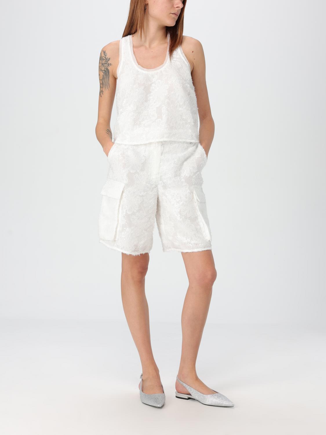 Giglio Pantaloncino Twinset - Actitude In Tessuto Paillettes