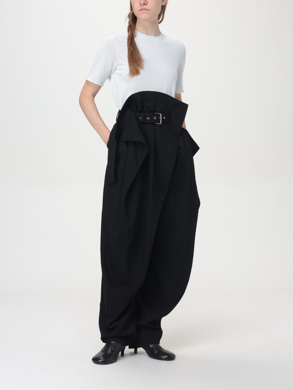 Giglio Pantalone A Vita Alta Asimmetrico Jw Anderson