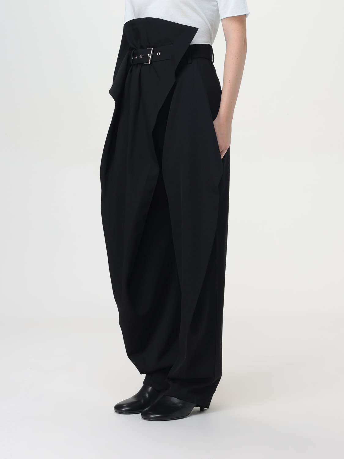 Giglio Pantalone A Vita Alta Asimmetrico Jw Anderson