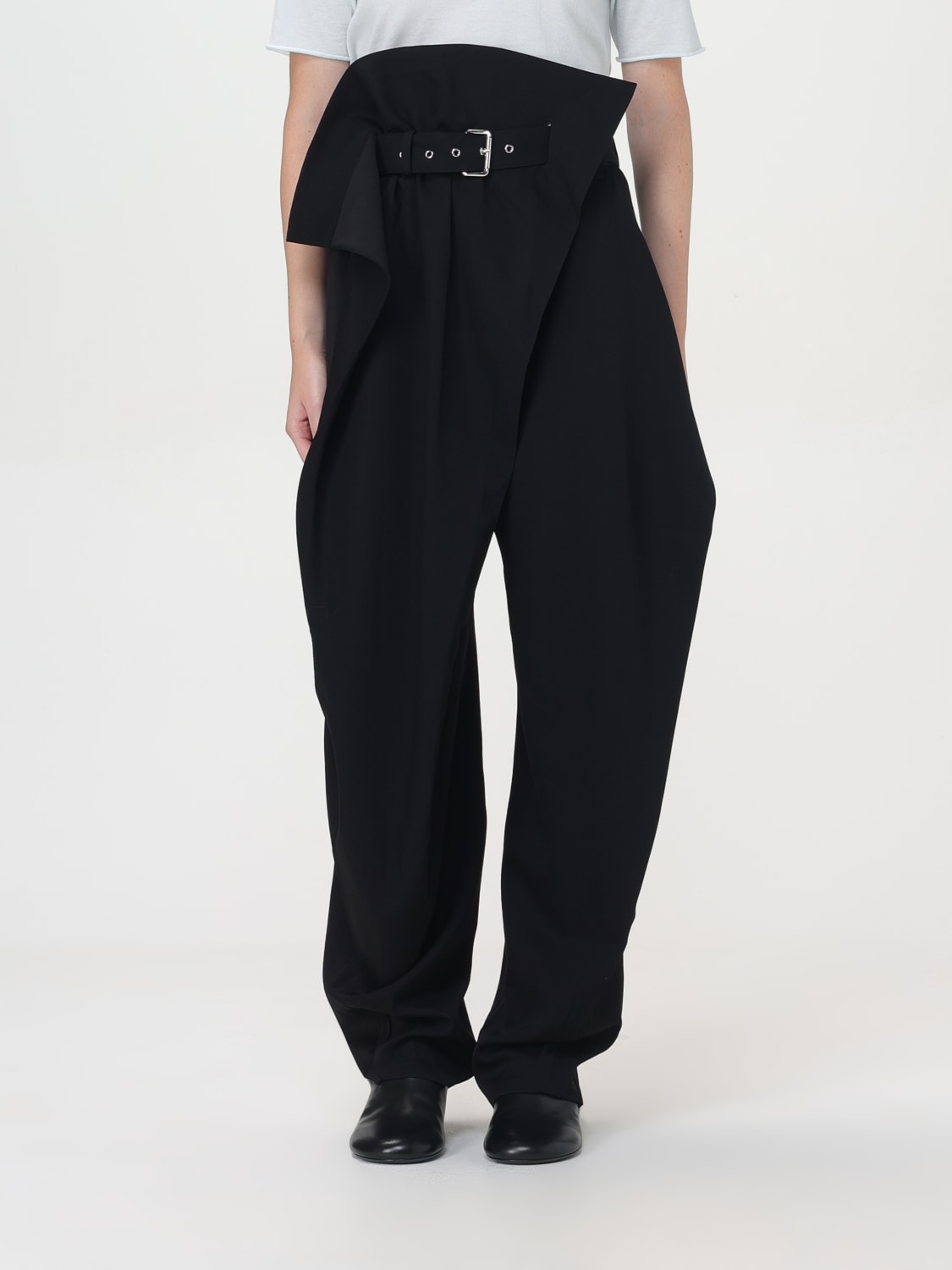 Giglio Pantalone a vita alta asimmetrico Jw Anderson