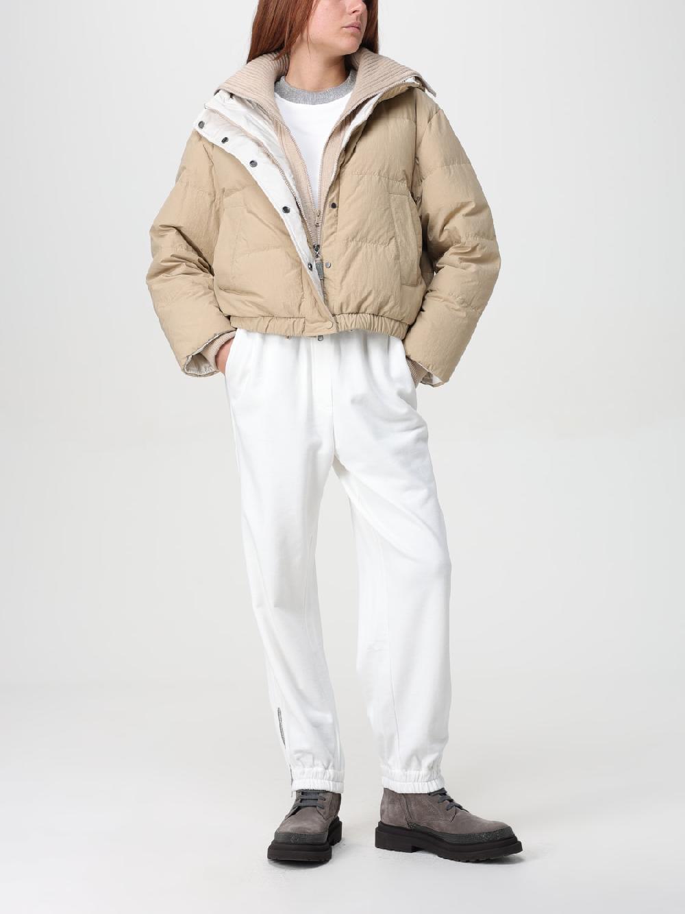 Giglio Pantalone Brunello Cucinelli In Cotone Con Monile