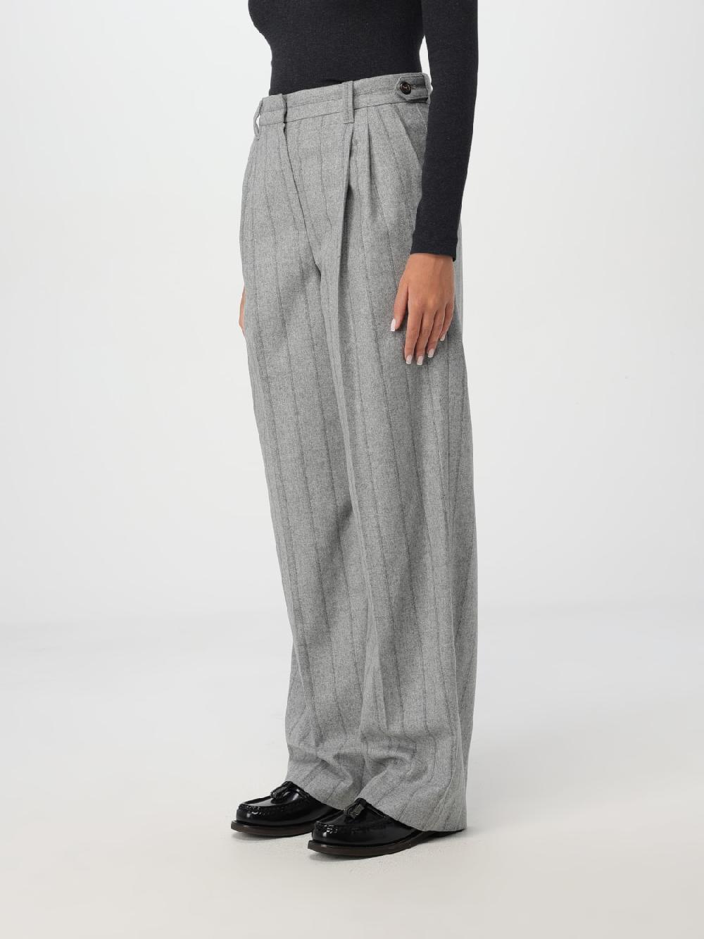 Giglio Pantalone Brunello Cucinelli In Lana A Righe