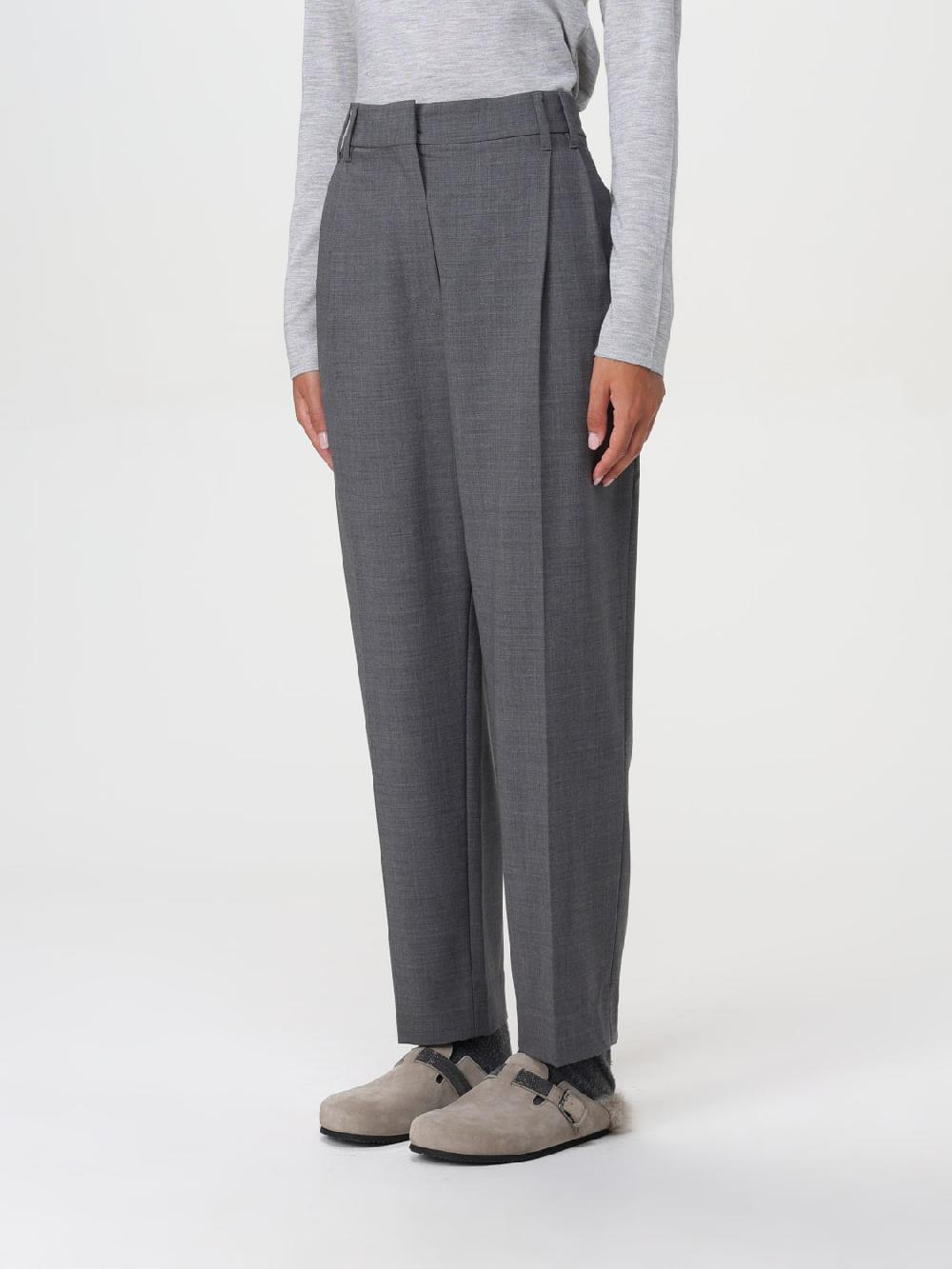 Giglio Pantalone Brunello Cucinelli In Lana Vergine