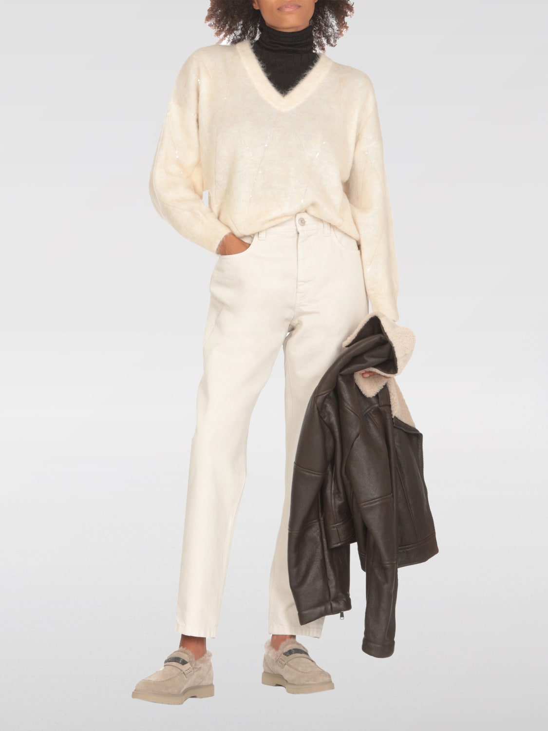 Giglio Pantalone Brunello Cucinelli In Misto Cotone