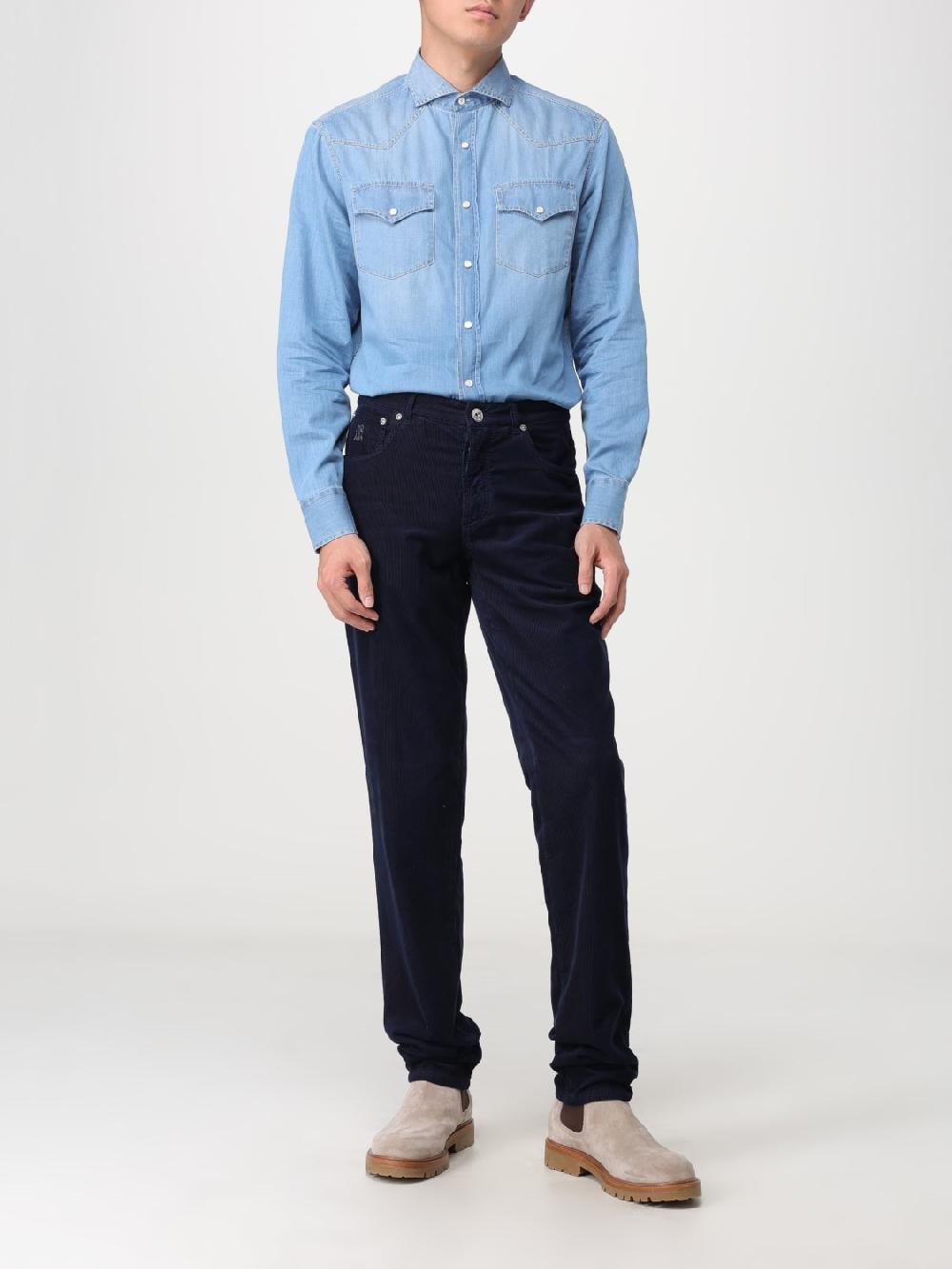 Giglio Pantalone Brunello Cucinelli In Velluto A Costine