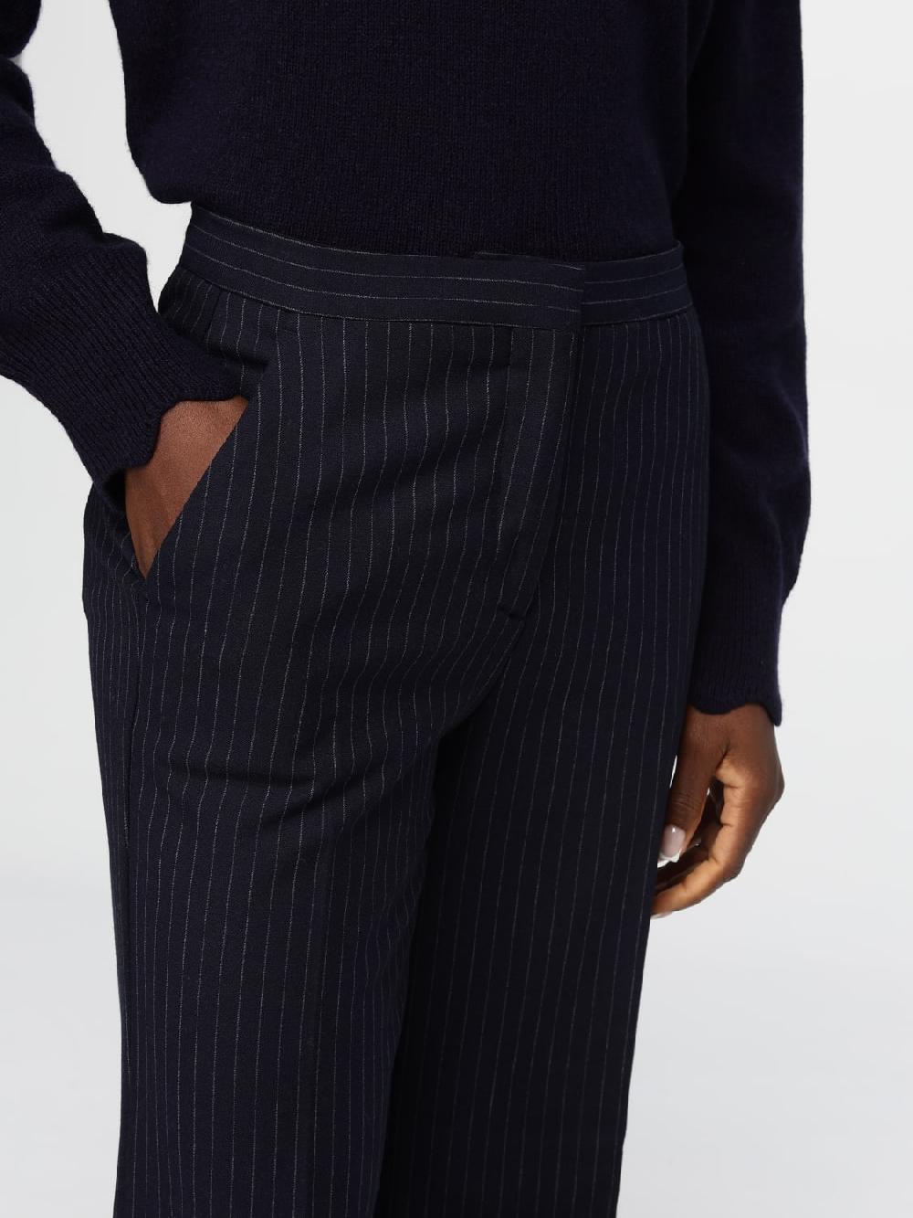 Giglio Pantalone Calvin Klein In Misto Viscosa A Righe