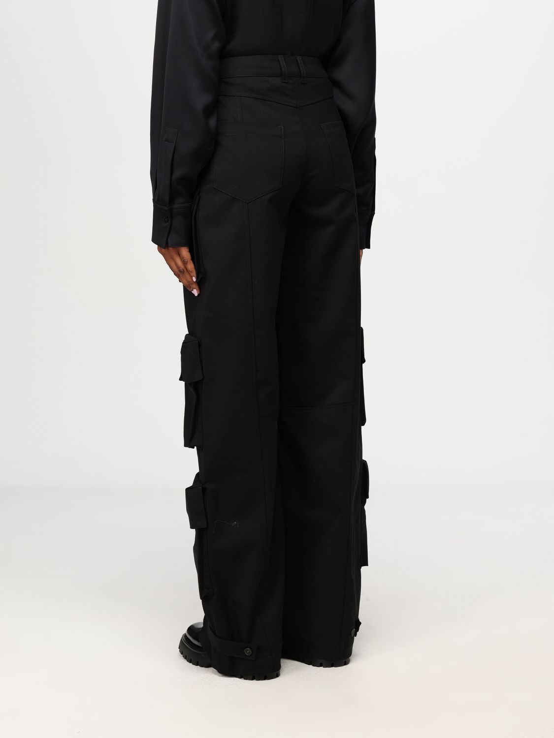 Giglio Pantalone Cargo Black Blue ASV Emporio Armani In Gabardine