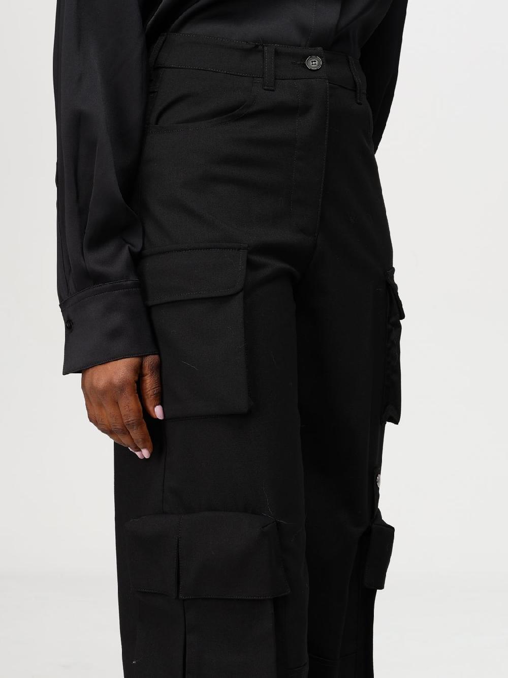 Giglio Pantalone Cargo Black Blue ASV Emporio Armani In Gabardine