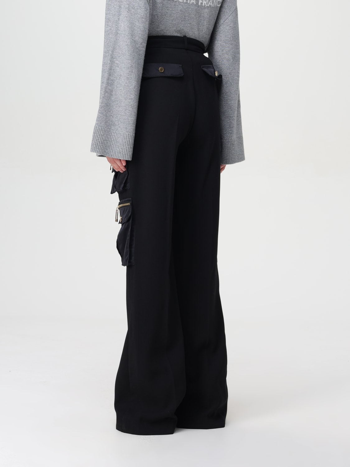 Giglio Pantalone Cargo Elisabetta Franchi In Viscosa