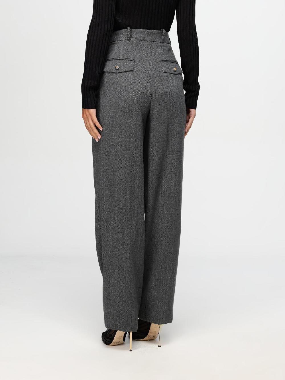 Giglio Pantalone Classico Elisabetta Franchi In Tessuto