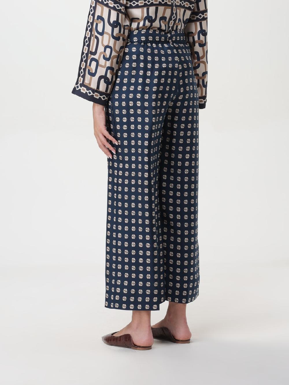 Giglio Pantalone Di Seta A Fantasia Geometrica 's Max Mara