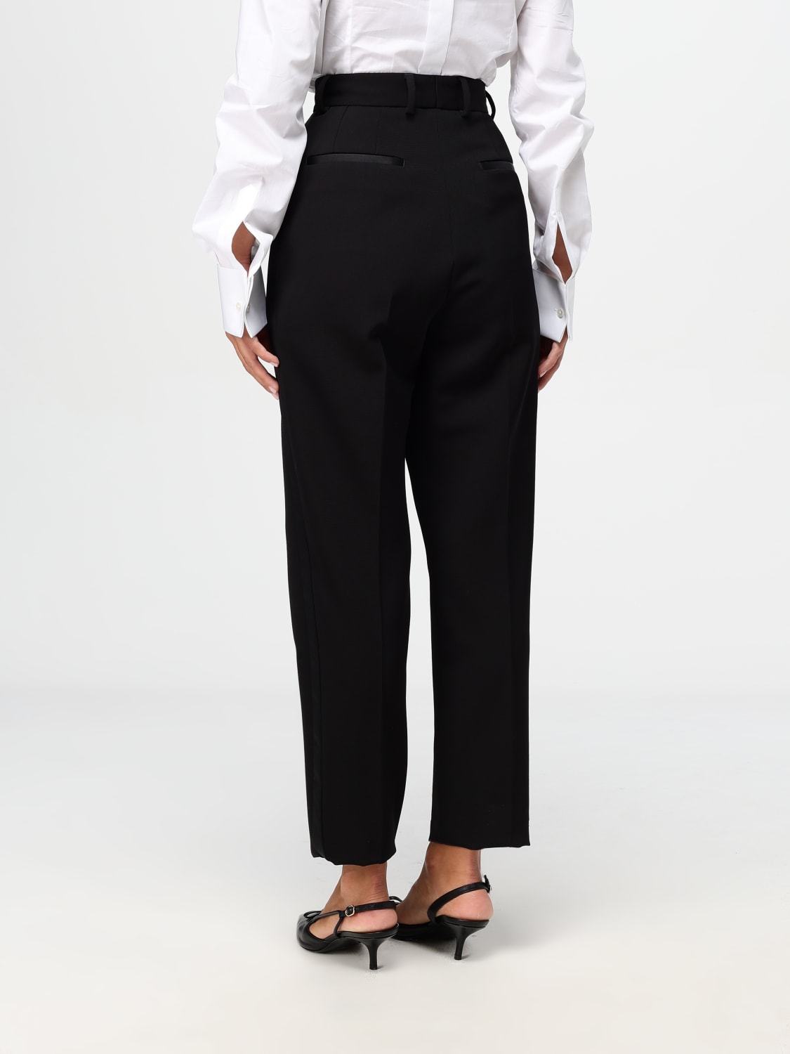 Giglio Pantalone Dolce & Gabbana In Lana Vergine E Seta