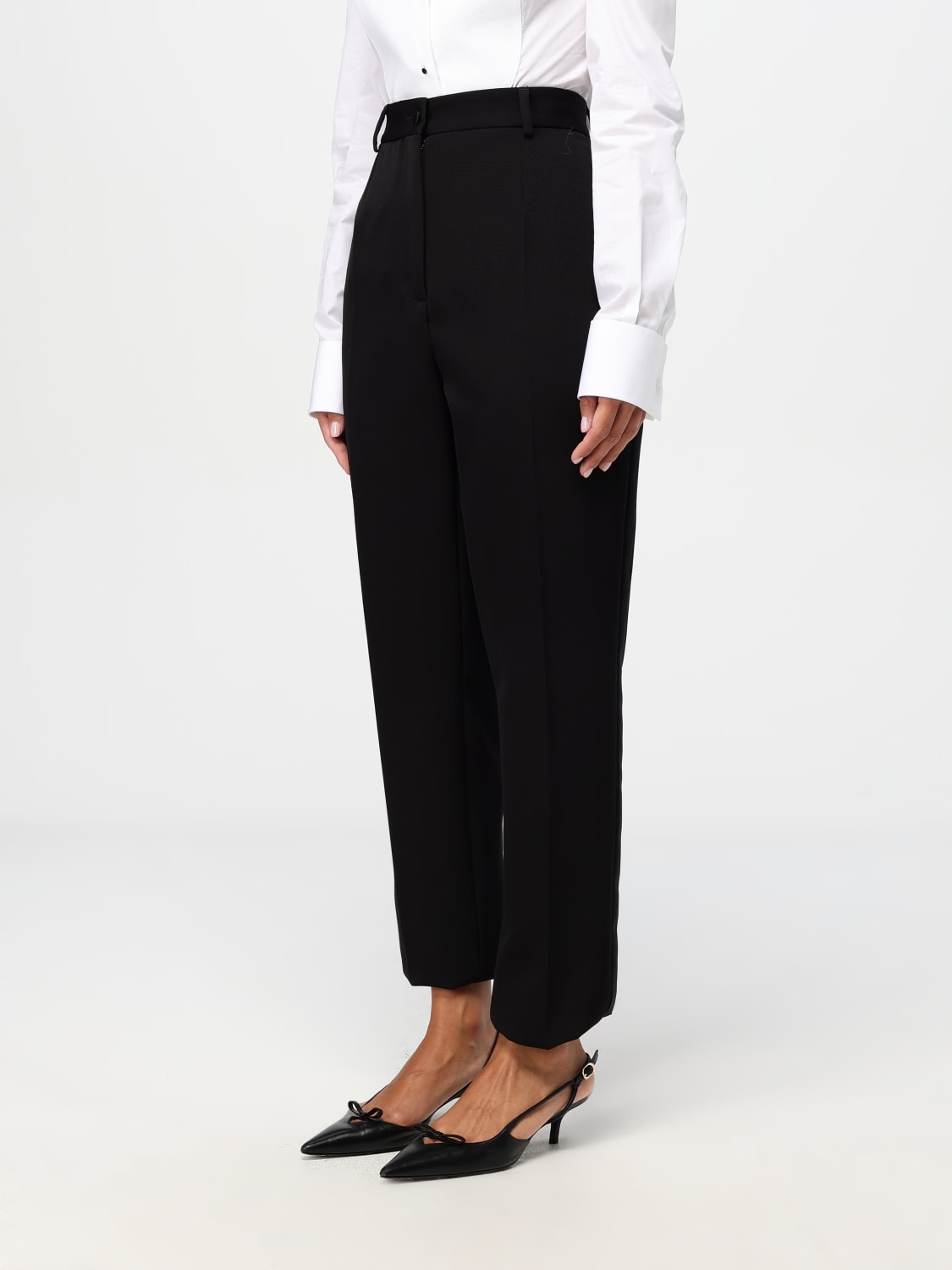 Giglio Pantalone Dolce & Gabbana In Lana Vergine E Seta