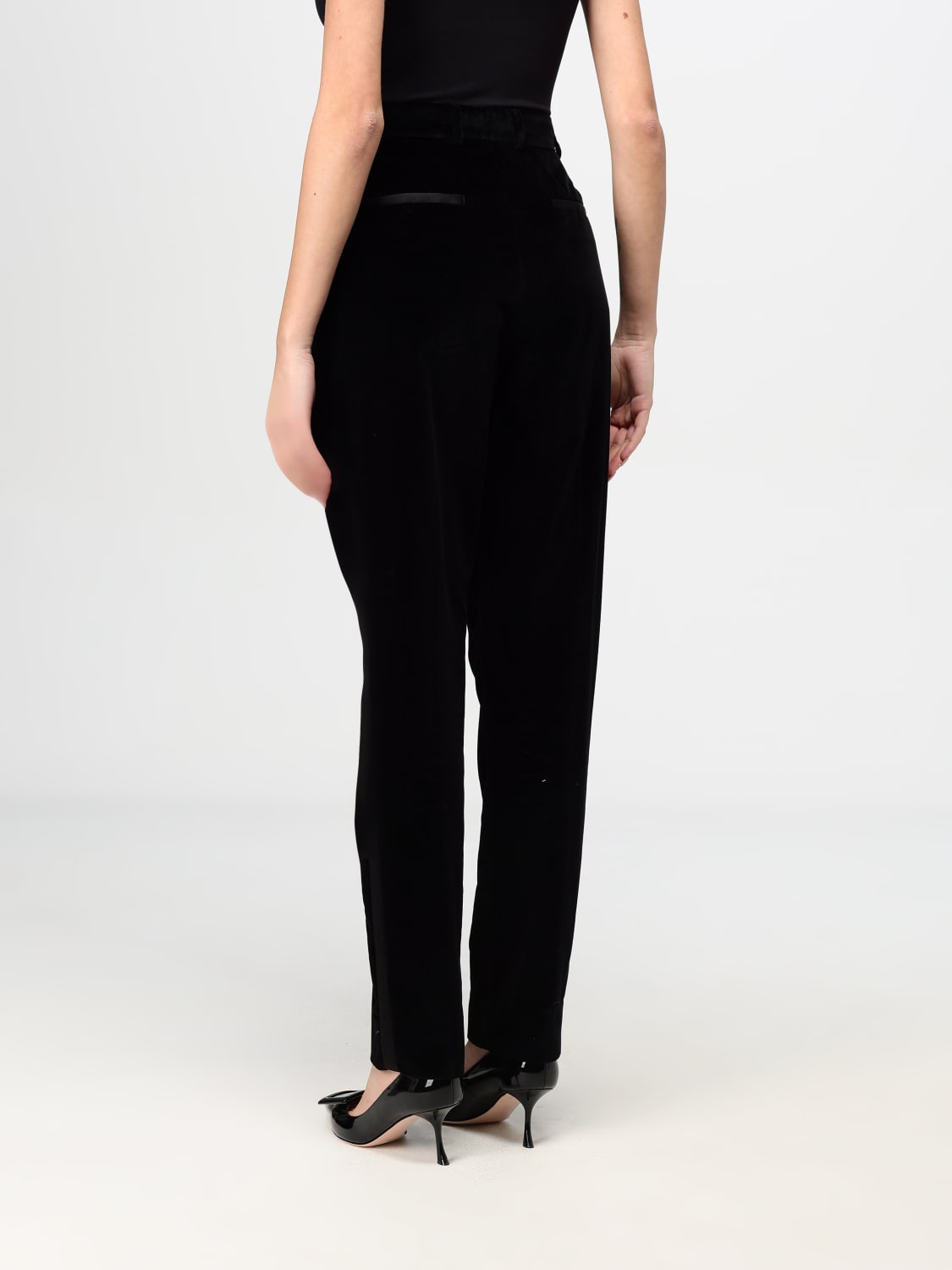 Giglio Pantalone Dolce & Gabbana In Misto Cotone E Seta