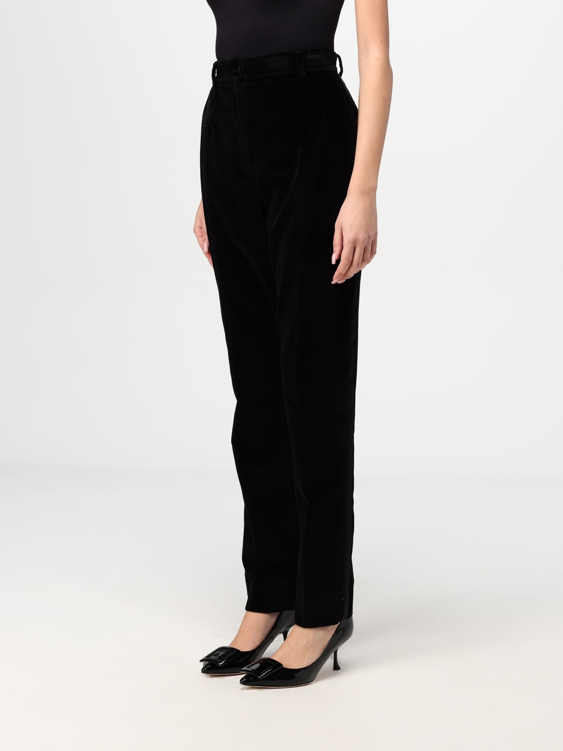 Giglio Pantalone Dolce & Gabbana In Misto Cotone E Seta