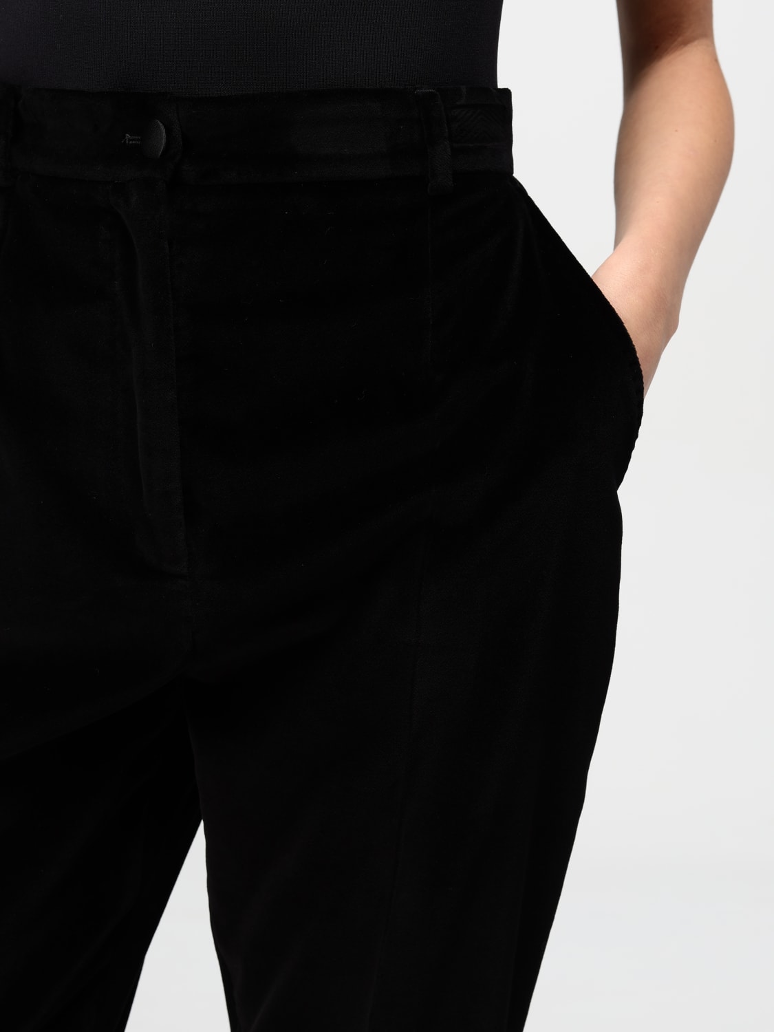 Giglio Pantalone Dolce & Gabbana In Misto Cotone E Seta