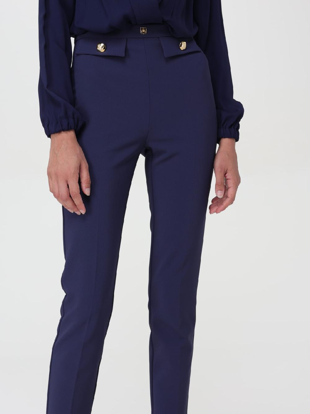 Giglio Pantalone Dritto In Crêpe Stretch Elisabetta Franchi