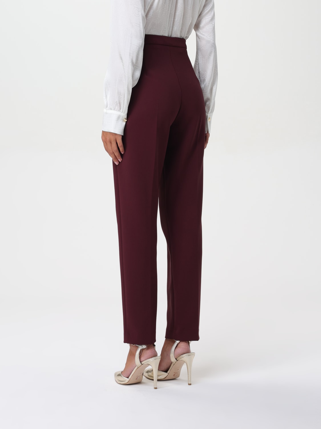 Giglio Pantalone Dritto In Crêpe Stretch Elisabetta Franchi