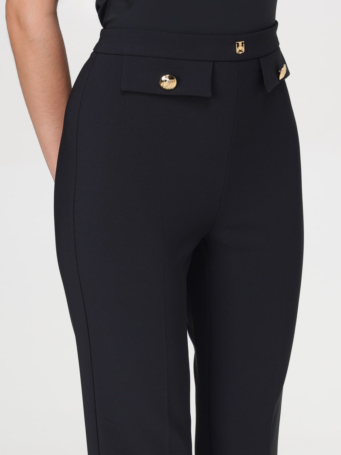 Giglio Pantalone Dritto In Crêpe Stretch Elisabetta Franchi