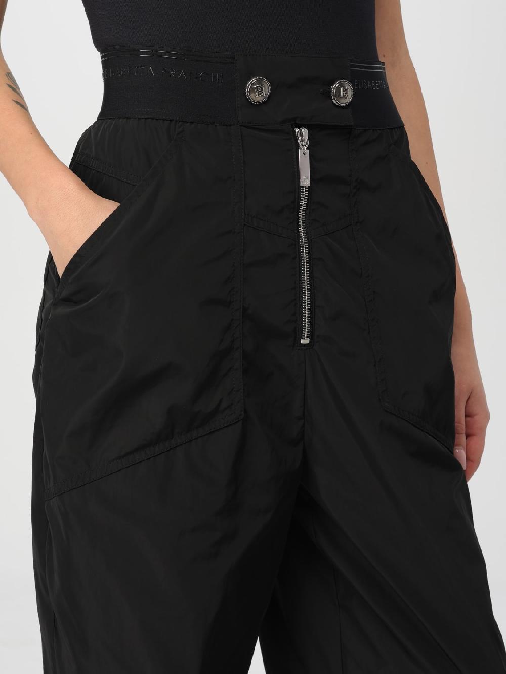 Giglio Pantalone Elisabetta Franchi In Tessuto Tecnico