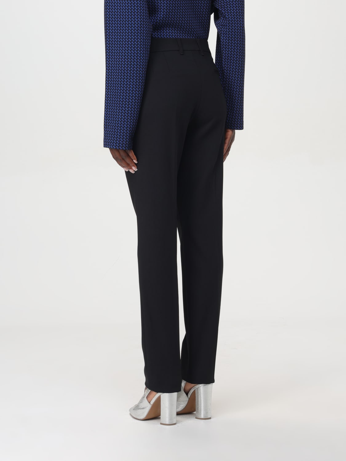 Giglio Pantalone Emporio Armani In Fresco Lana Stretch