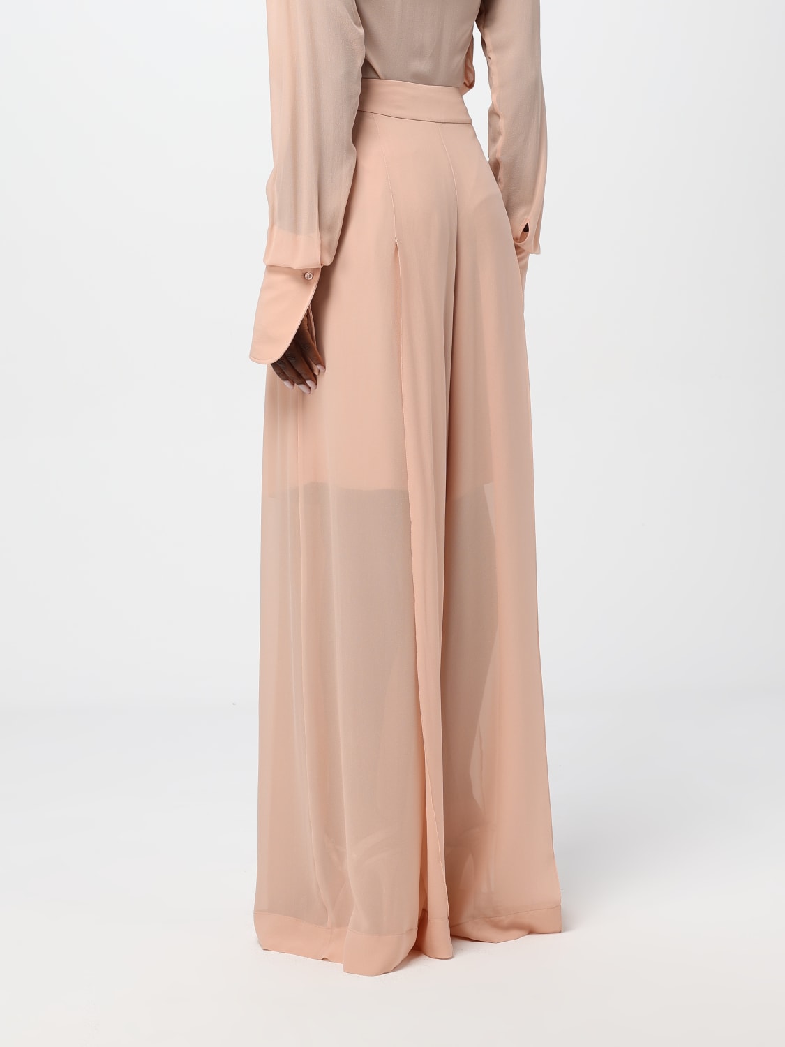 Giglio Pantalone Ermanno Scervino In Chiffon Di Seta