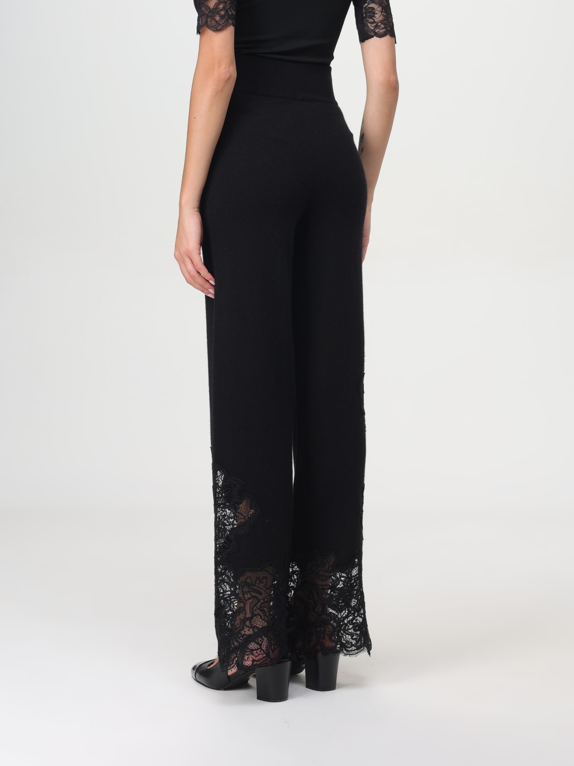 Giglio Pantalone Ermanno Scervino In Misto Viscosa E Pizzo