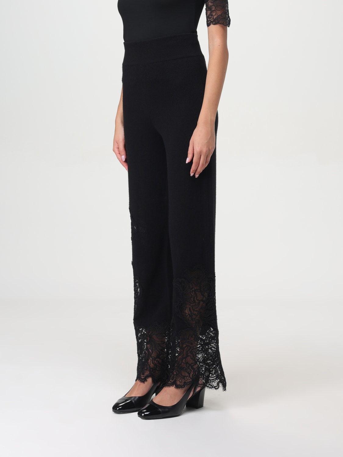 Giglio Pantalone Ermanno Scervino In Misto Viscosa E Pizzo