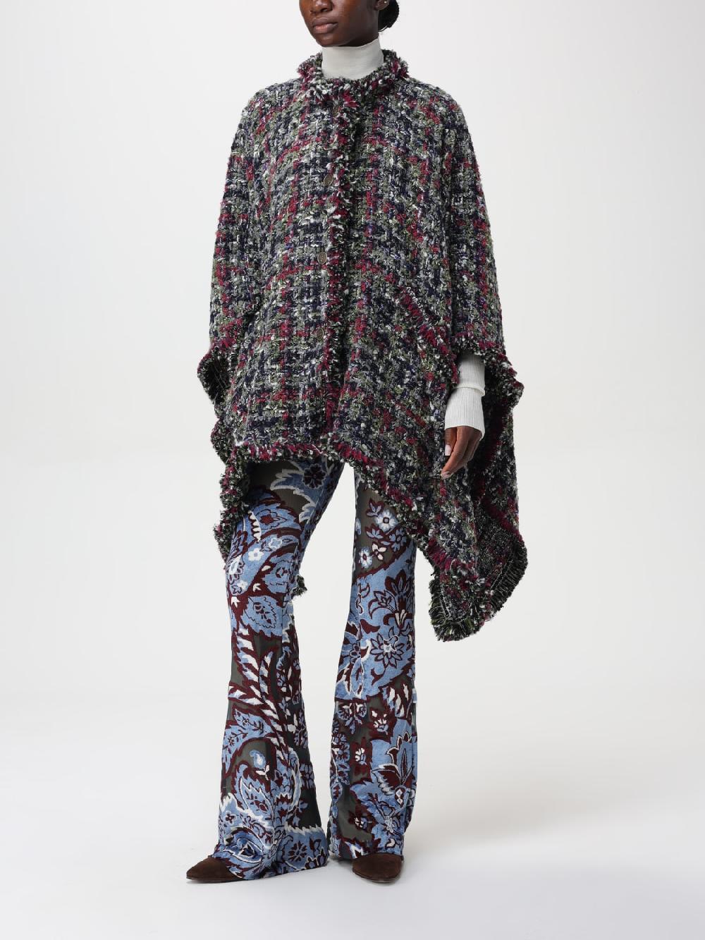 Giglio Pantalone Etro In Ciniglia Con Motivo Paisley All Over