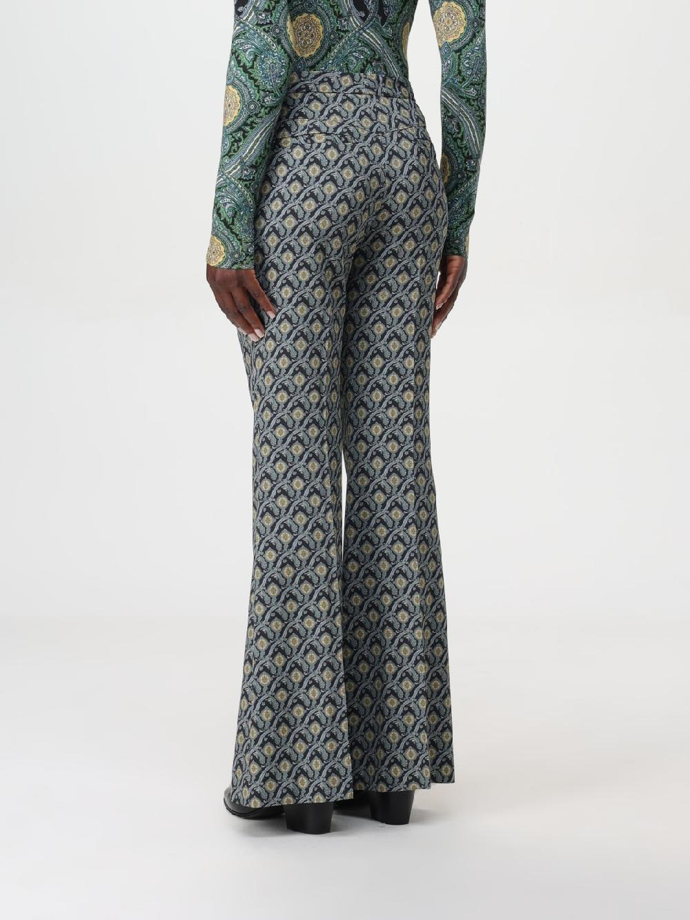 Giglio Pantalone Etro In Misto Cotone Con Motivo Jacquard