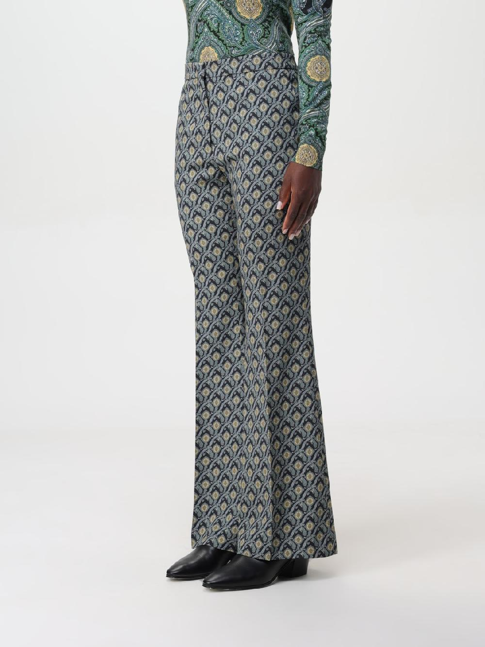 Giglio Pantalone Etro In Misto Cotone Con Motivo Jacquard