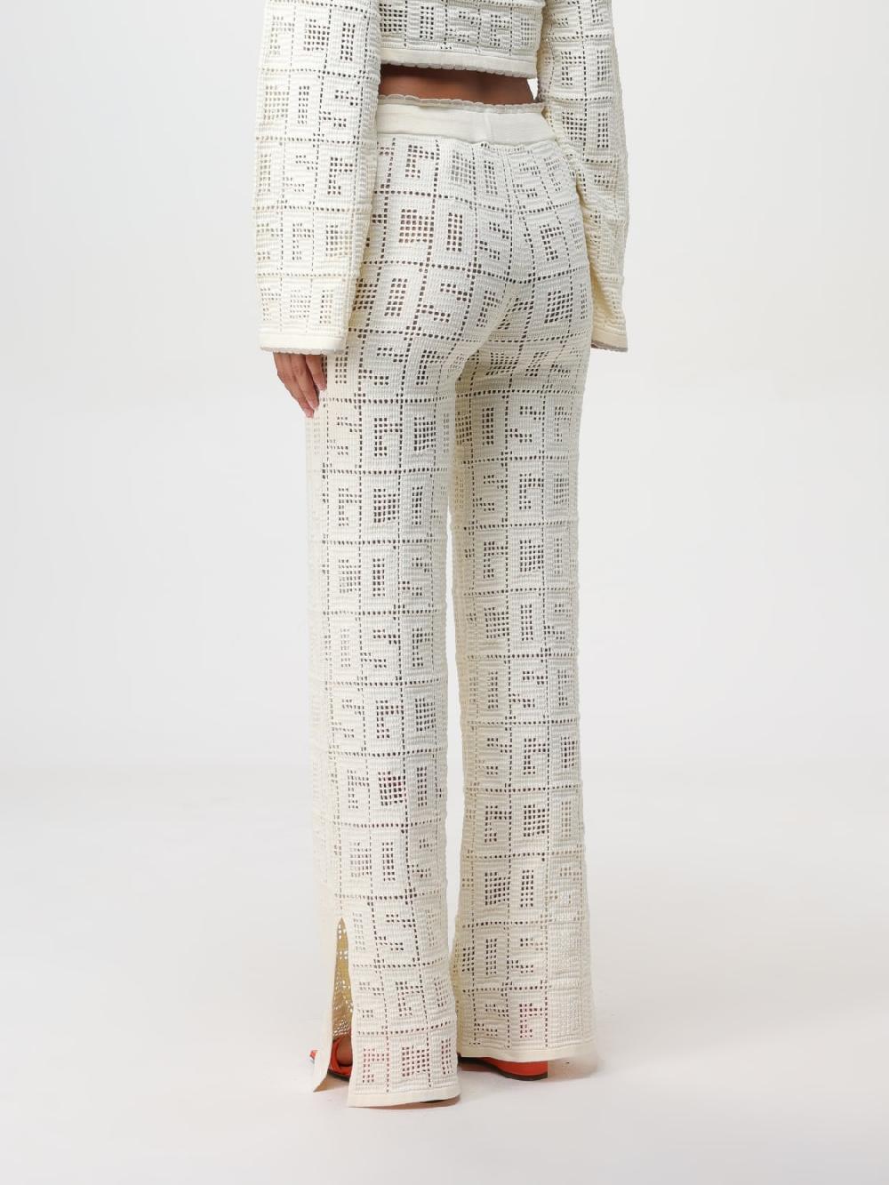 Giglio Pantalone GCDS In Misto Cotone Con Logo All Over