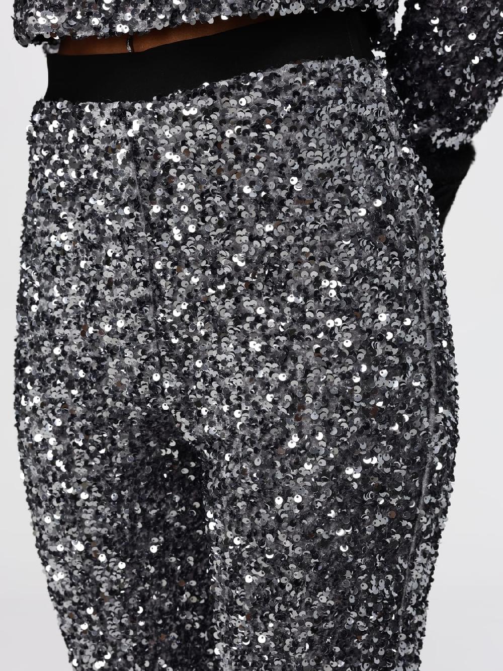 Giglio Pantalone Hanita In Viscosa Con Paillettes All Over