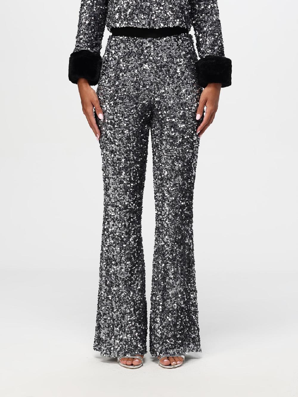 Giglio Pantalone Hanita in viscosa con paillettes all over