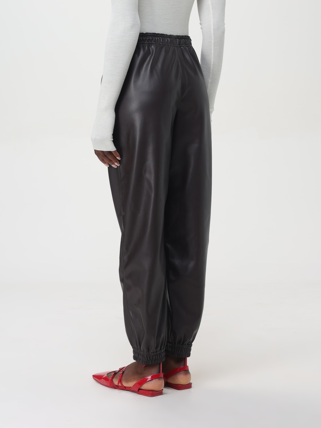 Giglio Pantalone In Pelle Sintetica Stella McCartney