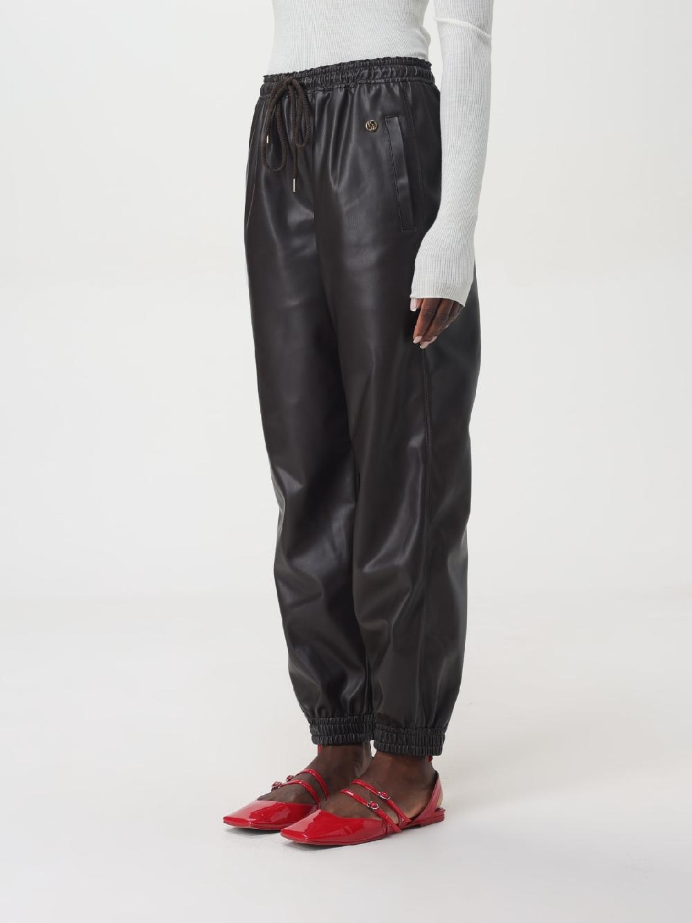 Giglio Pantalone In Pelle Sintetica Stella McCartney