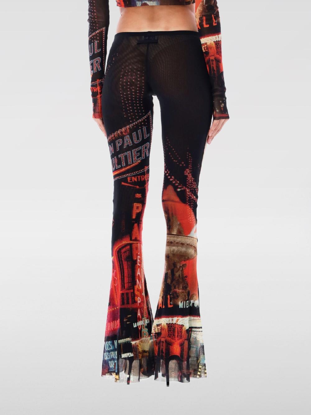 Giglio Pantalone Jean Paul Gaultier In Nylon Stampato