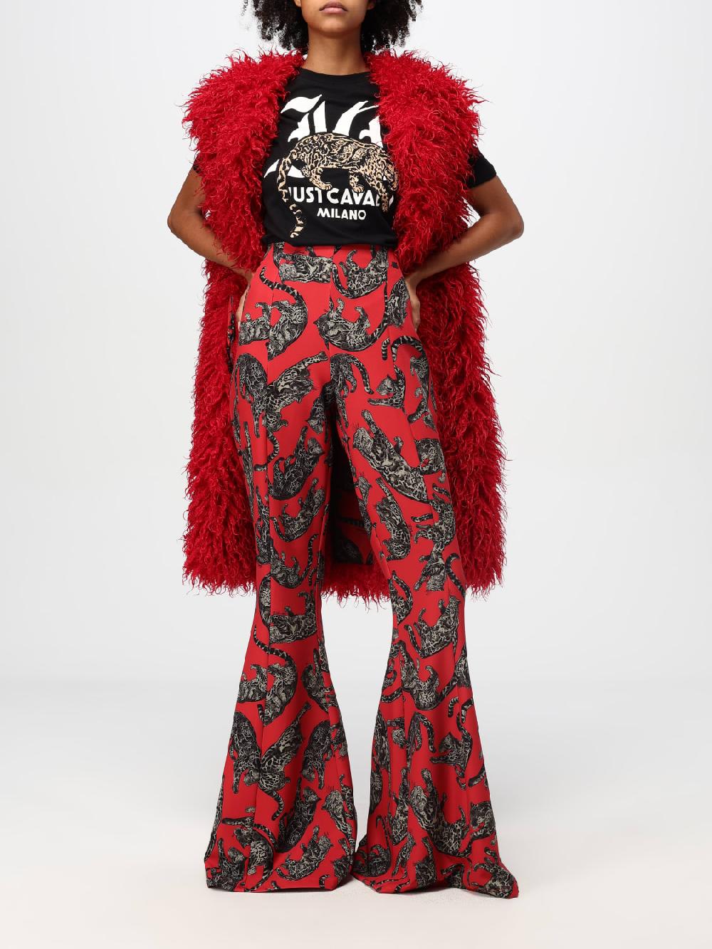 Giglio Pantalone Just Cavalli In Tessuto Elasticizzato