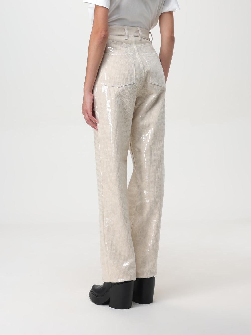 Giglio Pantalone Kim Golden Goose In Denim Con Paillettes All Over