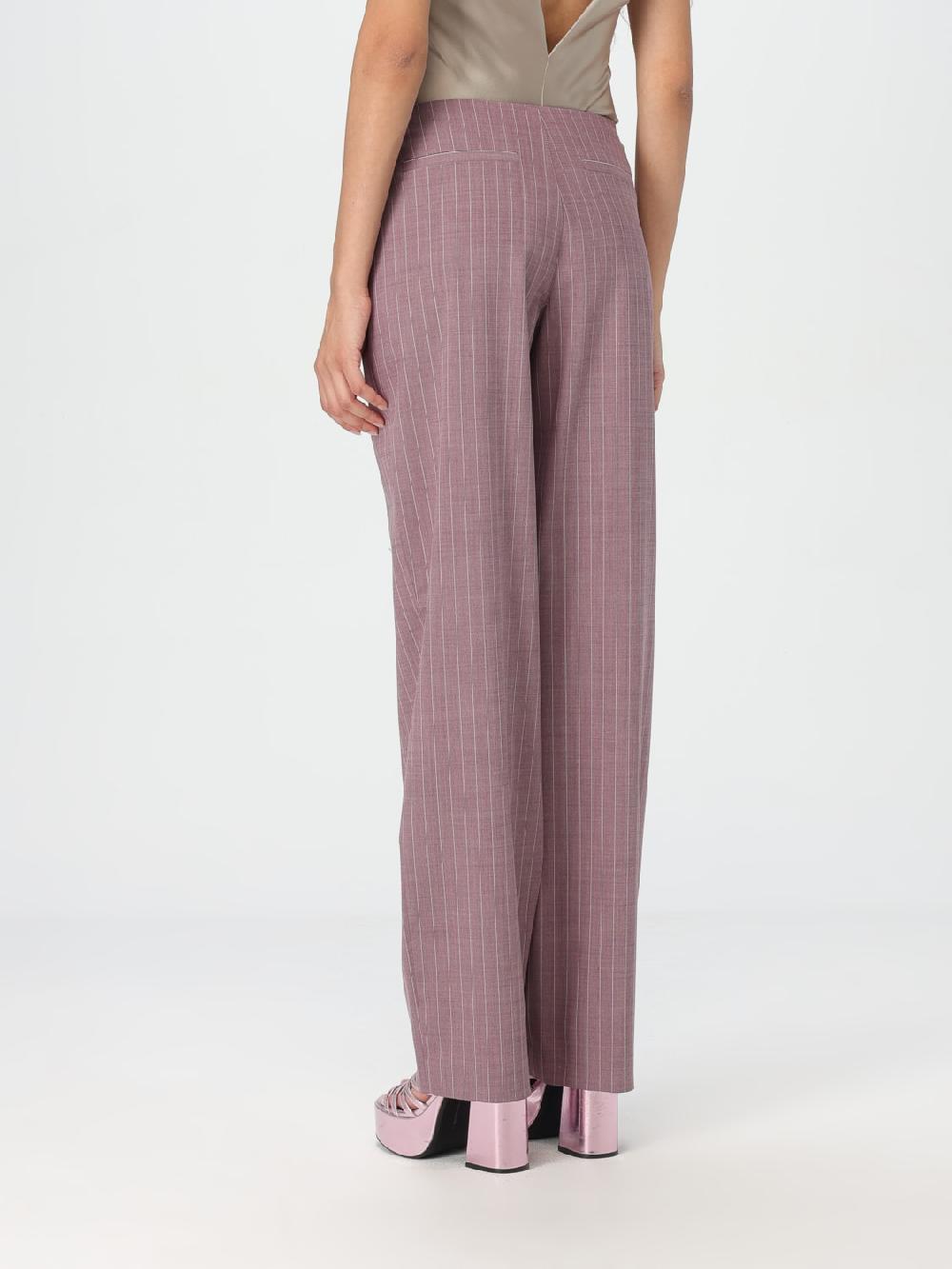 Giglio Pantalone Moschino Jeans Gessato In Misto Lana