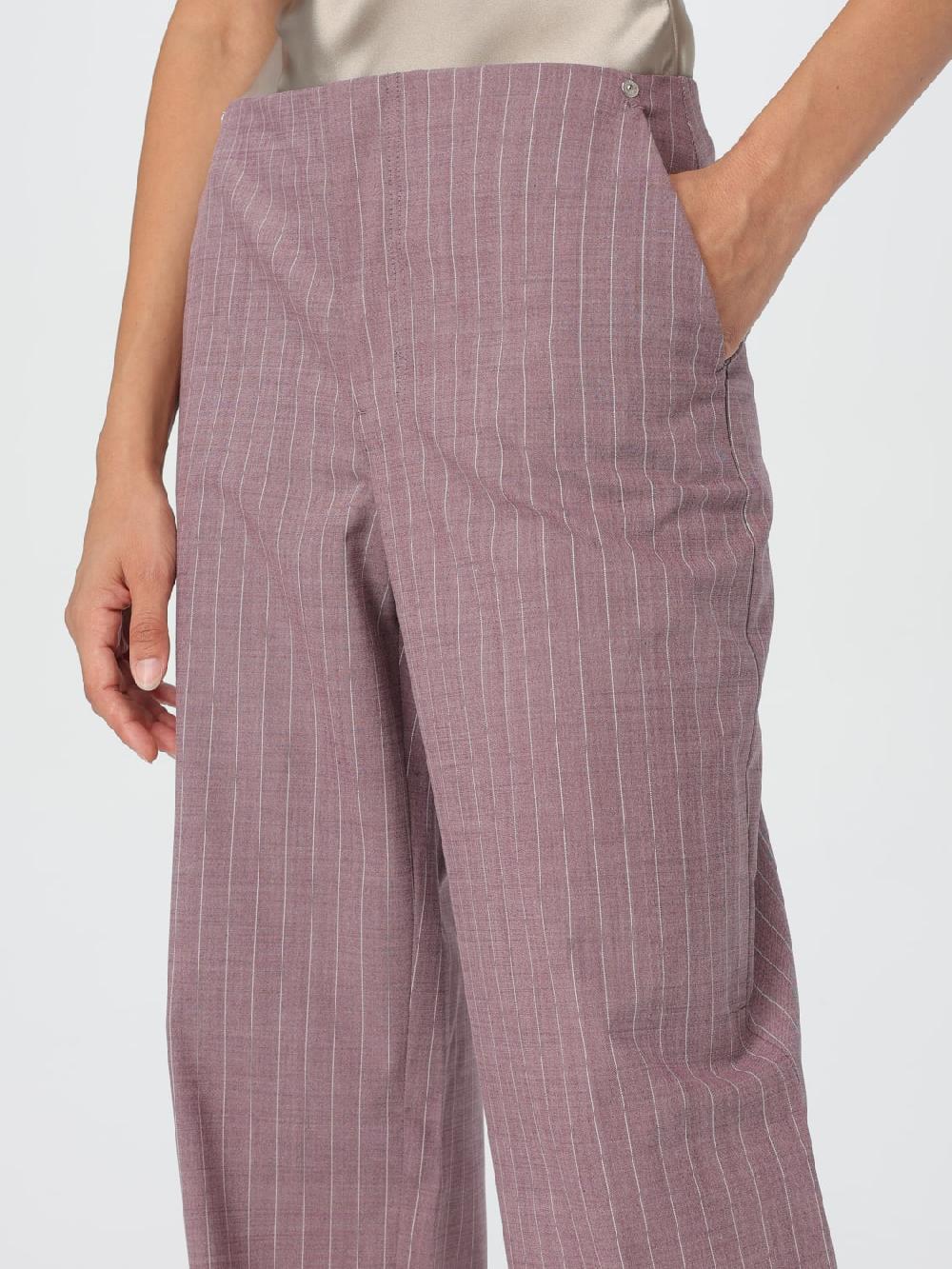 Giglio Pantalone Moschino Jeans Gessato In Misto Lana