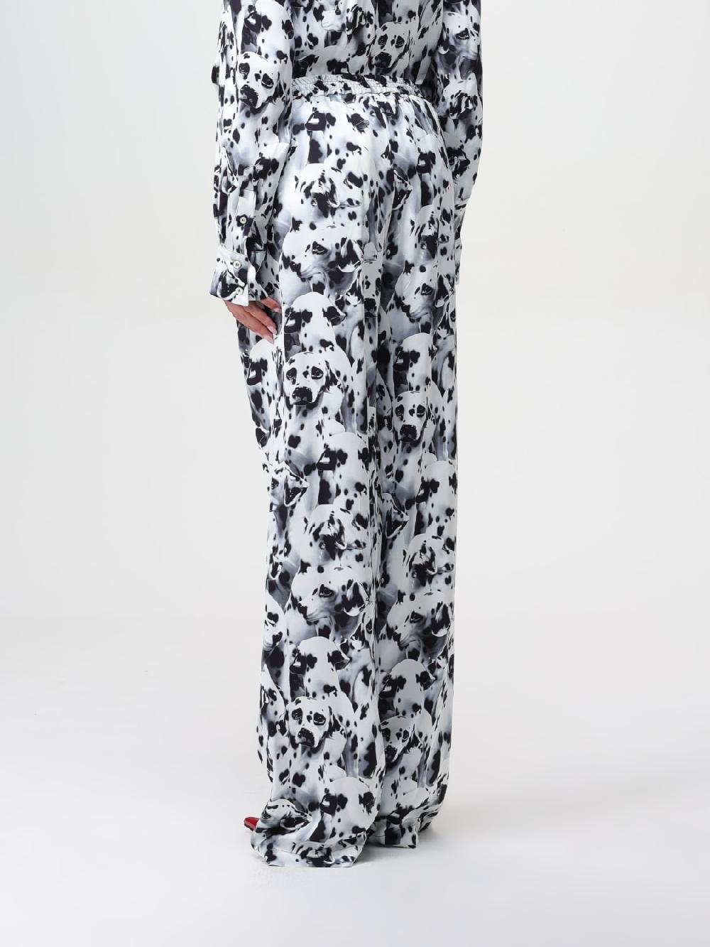 Giglio Pantalone MSGM In Tessuto Con Stampa Floreale