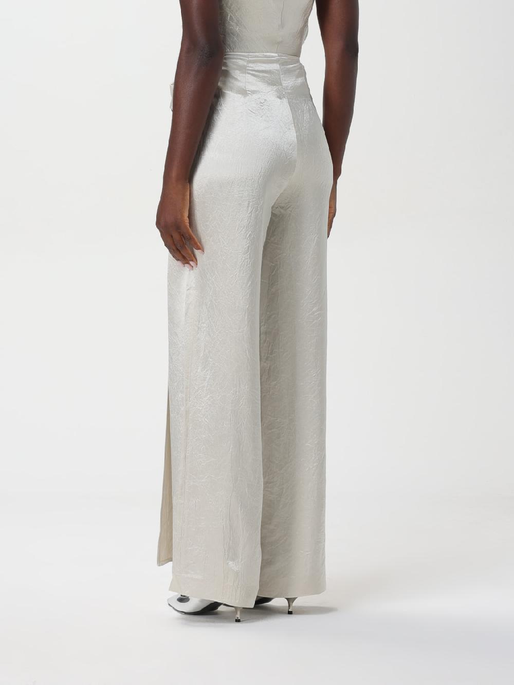 Giglio Pantalone Nanushka In Satin Con Pannello Pareo