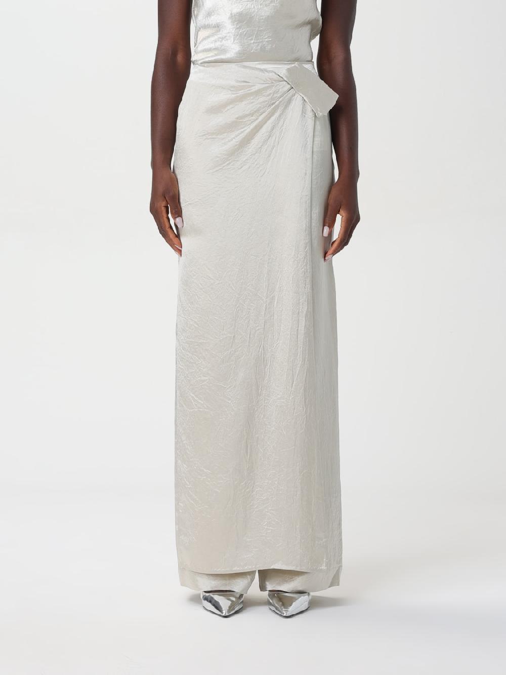 Giglio Pantalone Nanushka in satin con pannello pareo