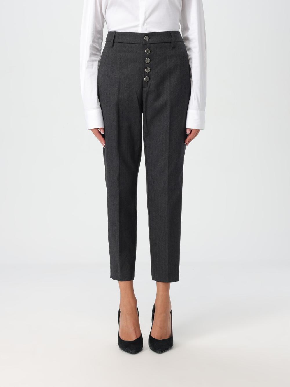 Giglio Pantalone Nima Dondup in lana vergine e cotone